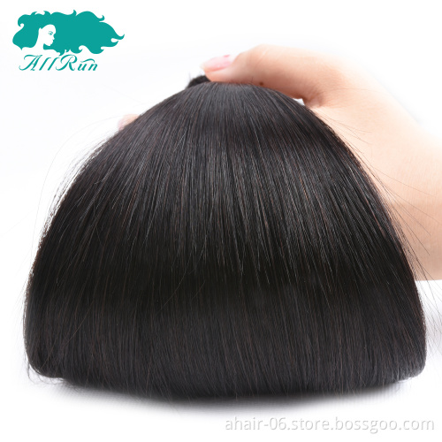 ALL RUN Factory Wholesale Price  Silky Straight 100% Human Hair Buldles